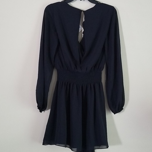 💙HP💙 Haute Hippie Smocked Waist Solid Mini Dress - Picture 13 of 16